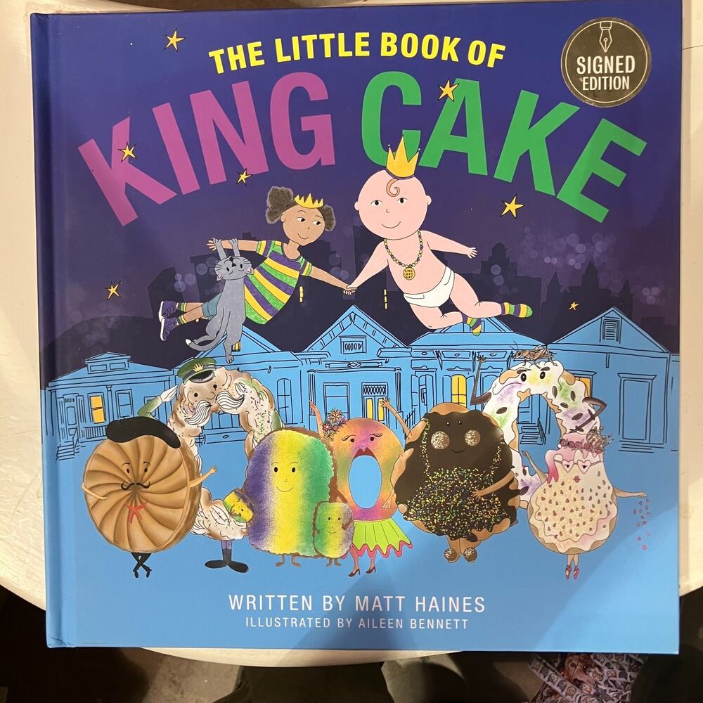 The Little Book of King Cake Signed by Author DT8007